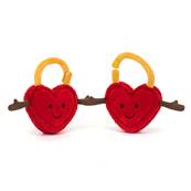 Doudou Cœurs Jumeaux Saint-Valentin - Jellycat Val and Tina Locks