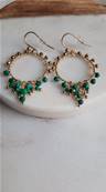 Boucles d'oreilles pampilles Malachite