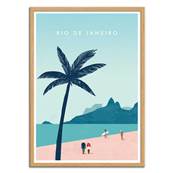 Affiche Rio de Janeiro Brésil 30x40cm Katinka Reinke