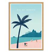 Affiche Rio de Janeiro Brésil 30x40cm Katinka Reinke