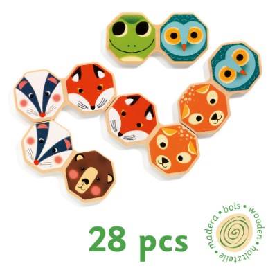Dominos Colorés En Plastique - Lot De 5 Paquets De 20 Pièces - Jouet éducatif Pour Enfants - Construction, Concentration, Imagination - 3