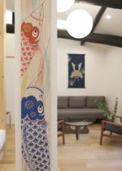 Décoration japonaise artisanale Deux Koi 10×170 cm