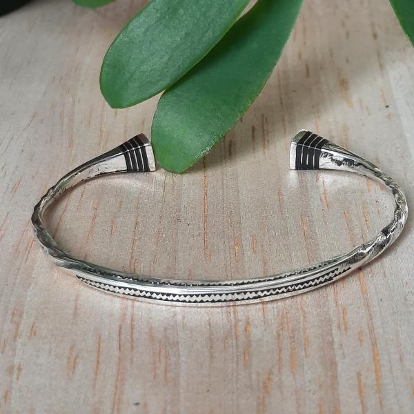 Bracelet touareg argent et ébène diffa