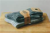 Chaussettes Alpaga Gris 37/38- 2 paires-