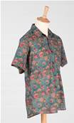 Chemise homme manche courte Tige de fleurs en coton L