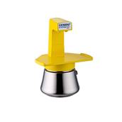 Machine expresso 2 tasses jaune inox induction (sans tasses)
