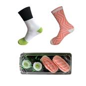 Coffret 2 paires chaussettes maki et sushi