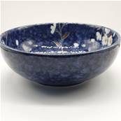 Coupelle japonaise fleur Sakura bleue 17 × 6 cm