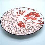 Set de 3 assiettes “Shanghai” 20 cm – Élégance asiatique et raffinement artisanal