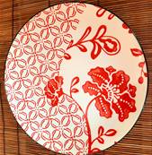 Set de 3 assiettes “Shanghai” 20 cm – Élégance asiatique et raffinement artisanal