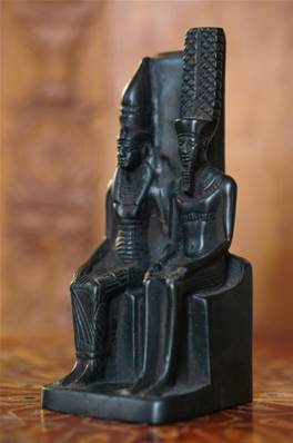 Statuette AMON et MOUT 15 cm