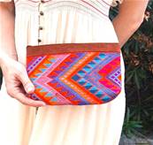 Pochette zippée motifs géométriques 3