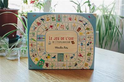 Jeu de l'oie de l'explorateur Le Jardin Moulin Roty