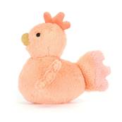 Peluche Jellycat Poule - Fluffy Chicken rose