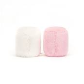 Peluche Jellycat Duo de chamallows - Amuseable Pink and White Marshmallows