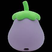 Veilleuse enfant Aubergine LED en silicone tactile USB