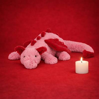 Peluche Dragon coeur Jellycat