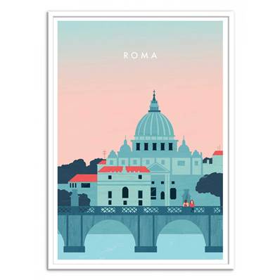 Affiche Rome Italie 30x40cm Katinka Reinke