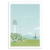 Affiche visit Soul Core du Sud 50x70cm Henry Rivers