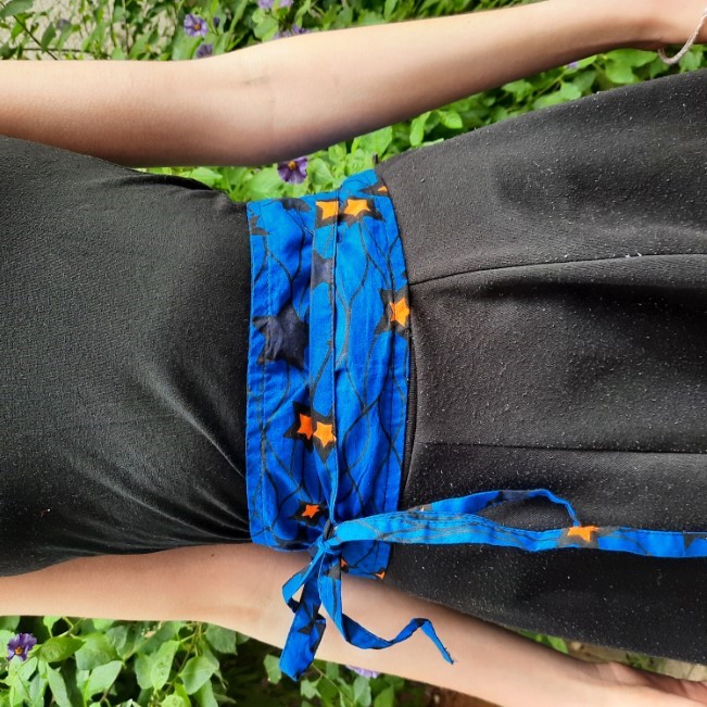 Ceinture femme, tissus africain WAX, 100% coton, 