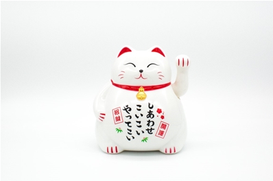 Chat japonais porte bonheur qui bouge