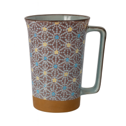 Mug japonais Hanashibori violet brillant 8,7X13 8,7X13 cm