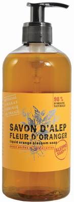 Savon Alep Liquide fleur d'oranger 500ml BIO Tadé