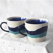 Tasse à thé GREEKA 35 cl bandes