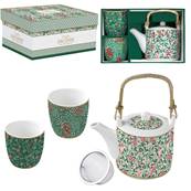 Coffret Théière et 2 Tasses Roseraie - Évasion Bucolique
