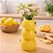 Vase Fruity citron haut 22 cm