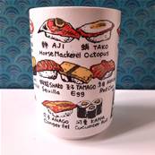 Gobelet japonais Sushis