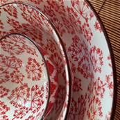 Bol Fleurs des vents rouges “Shanghai” 16cm