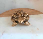 Tortue porte-bonheur en laiton
