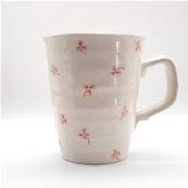 Tasse japonaise motif trèfles roses 10cm