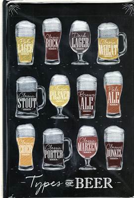 Plaque métal 20x30 vintage "DIFFERENTS BEERS".