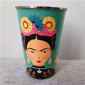 Verre inox Bleu Frida 11 cm