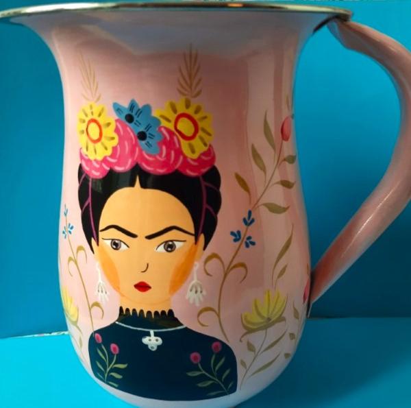 Carafe inox rose Frida 17 cm