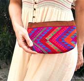 Pochette zippe motifs gomtriques 2