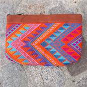 Pochette zippée motifs géométriques 3
