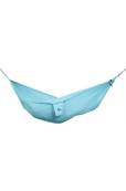 Hamac en toile de parachute 1 personne pliable bleu turquoise