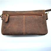 Sac à main en cuir de buffle artisanal 13X23X6 cm