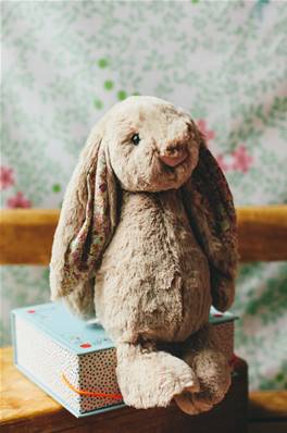 Peluche Lapin beige Bunny Medium