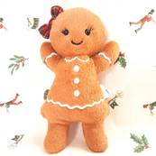 Jolly Gingerbread : La peluche pain d'épice la plus adorable de Noël !