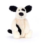 Peluche Jellycat Chien - Little Bashful Black & Cream Puppy