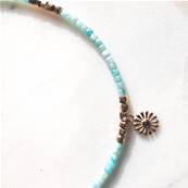 Collier "Rêves d'Amazonie" - Amazonite avec Perles Dorées