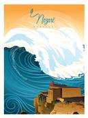 Affiche Nazar Portugal 50x70cm Plume17