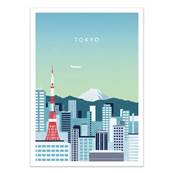 Affiche Tokyo Japon 30x40cm Katinka Reinke