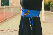 Ceinture femme, tissus africain WAX, 100% coton, 