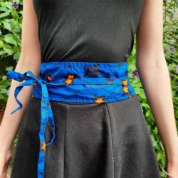 Ceinture femme, tissus africain WAX, 100% coton, 