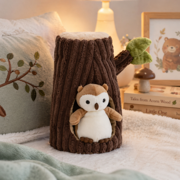 Peluche Chouette dans son arbre Jellycat
